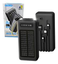 Carregador Portátil Power Bank Solar 20.000mAh MAX
