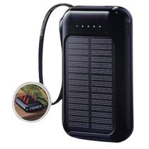 Carregador Portátil Solar 10000mAh Minimen com Tipo-C, USB e Carga Rápida