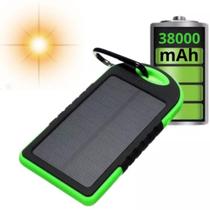 Carregador Portátil Solar e USB 38.000mAh - Bateria Dupla - Wcan