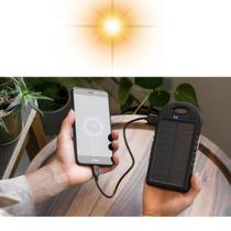Carregador Portátil Solar e USB 38.000mAh