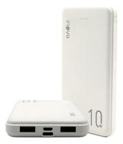 Carregador Portátil Turbo Branco 10000mAh Universal - Power Bank Carregador Portátil Turbo Branco 10000mAh Universal - Power Bank