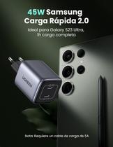 Carregador Portátil Ugreen Nexode 45W Pd Tipo C 25W + 20W