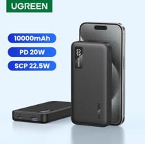 Carregador portátil Ugreen Power Bank 10000mAh Bateria Externa USB-A + USB-A PD 20W - SCP 22.5W