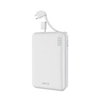 Carregador Portátil Universal DECO com Cabo Branco10.000 mAh