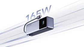 Carregador Portátil Xiaomi 165W PB1165MI Power Bank 10000mAh (Cabo Integrado) display LED indicador Carregador Portátil Xiaomi 165W PB1165MI Power Bank 10000mAh (Cabo Integrado) display LED indicador