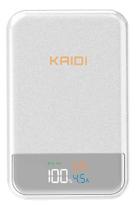 Carregador Power Bank 10000 Mah Kaidi Magnético Cor Branco Carregador Power Bank 10000 Mah Kaidi Magnético Cor Branco