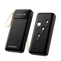 Carregador Power Bank 10000mAh com 04 Saídas USB / V8 / TIPO-C / Lightning Visor LED KA-9932