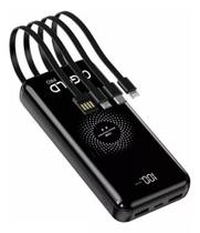 Carregador Power Bank 20000mah Bte-21 Preto 3,1 Indução Preto Carregador Power Bank 20000mah Bte-21 Preto 3,1 Indução Preto