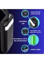 Carregador Power Bank Portátil 20.000 Mah 4 Cabos Universal