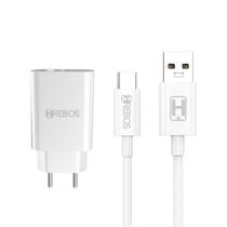 Carregador power turbo 20w usb/usb-c + cabo tipo-c hs-154 c