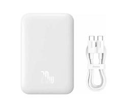 Carregador Powerbank 6.000 Mah Magnético 20W - Baseus Branco Carregador Powerbank 6.000 Mah Magnético 20W - Baseus Branco