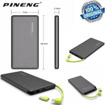 Carregador Powerbank Portátil Pineng 10000 mah usb lightning 5-7 horas 4 cargas