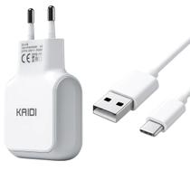 Carregador Rápido 2.4A Tipo C com 2 USB Kaid
