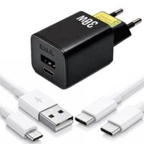 Carregador Rápido 30W p/ Celular Tipo C e Micro USB V8 Turbo Carregador Rápido 30W p/ Celular Tipo C e Micro USB V8 Turbo