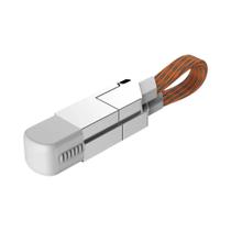 Carregador Rápido 4 em 1 com Chaveiro - PD 27W, Lightning, Android e Type-C 60W