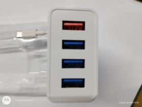 Carregador Rápido 4 USB, Tipo C