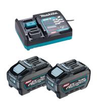 Carregador Rápido 40V XGT DC40RA + 2x 5.0ah Makita 110v Carregador Rápido 40V XGT DC40RA + 2x 5.0ah Makita 110v