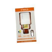 Carregador Rápido com Cabo USB V8 1m 3.1A para Celular