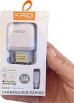 Carregador rápido completo tipo c Fonte duplo Usb - Kaid KD-556C
