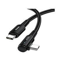 Carregador Rápido De 100W Cabo USB C Para Tipo C Com Ângulo De 90 Graus Para iPhone Samsung Huawei