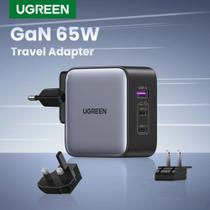 Carregador rápido de viagem UGREEN Nexode 65W GAN PD 3.0 PPS QC 4+/3.0 e SCP. Carregador rápido de viagem UGREEN Nexode 65W GAN PD 3.0 PPS QC 4+/3.0 e SCP.