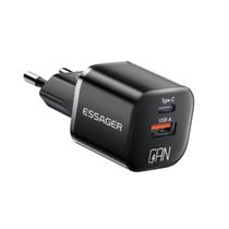 Carregador Rápido Duplo USB-C+A 20W PD GaN QC Essager ES-CD31