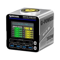 Carregador Rápido GaN De 160W Com 8 Portas PD QC 4C4A Para iPhone Android MECHANIC G-POWER Conjunto