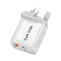 Carregador Rápido GaN USB-C 65W PD3.0 Com Duas Portas Para iPhone 15, Xiaomi POCO, Samsung, Oneplus, Carregador Rápido GaN USB-C 65W PD3.0 Com Duas Portas Para iPhone 15, Xiaomi POCO, Samsung, Oneplus,