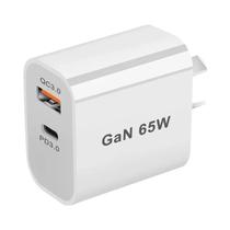 Carregador Rápido GaN USB-C De 65W PD3.0 Com Duas Portas Para iPhone 15, Xiaomi POCO, Samsung, Carregador Rápido GaN USB-C De 65W PD3.0 Com Duas Portas Para iPhone 15, Xiaomi POCO, Samsung,