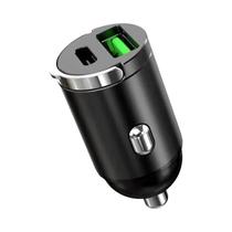 Carregador Rápido Mini Para Carro 200W QC3.0 PD USB Tipo C Para iPhone Xiaomi Samsung Huawei