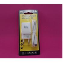 Carregador Rápido Para Celulares Samsung Motorola LG V8 - Maxmidia