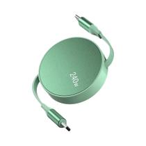 Carregador Rápido PD De 240W Com Cabo Retrátil USB C Para Tipo C Para MacBook, iPad, iPhone 15 plus