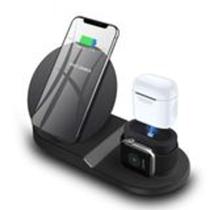 Carregador Rápido Sem Fio 3 Em 1 - para celular, fones de ouvido e smartwatch - RAFASHOP