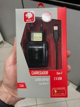 Carregador rápido Tipo-C ASL 2x USB 2.4A HOMOLOGADO