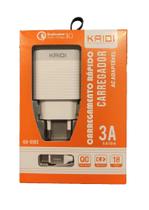 Carregador Rápido Turbo Kaidi com cabo tipo-c