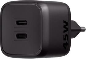 Carregador Rápido Turbo Tomada Intelbras 45W com GaN c/ 2 Portas USB-C Carregador Rápido Turbo Tomada Intelbras 45W com GaN c/ 2 Portas USB-C