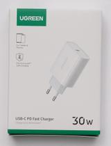 Carregador rápido UGREEN 30W USB C suporta 25W 20W Power Delivery 3.0/2.0 e Quick Charge 4.0/3.0