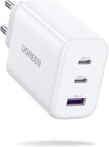 Carregador rápido UGREEN 65W ( 3 portas ) 1xUSB + 2xUSB-C suporta PD QC 4+ 45W 33W 30W 25W 20W