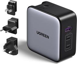 Carregador rápido UGREEN 65W GaN Adaptador tomada universal suporta PD PPS QC4+ 45W 30W 25W 20W Carregador rápido UGREEN 65W GaN Adaptador tomada universal suporta PD PPS QC4+ 45W 30W 25W 20W
