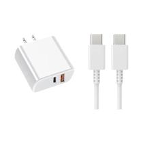 Carregador Rápido USB-C 50W PD & Quick Charge 3.0 - Samsung S23 Ultra, Huawei e iPhone