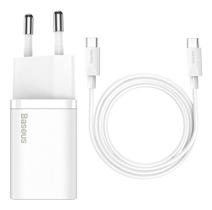 Carregador Rápido Usb-c Baseus Qc Pd 3.0 25w + Cabo Usb-c 1m