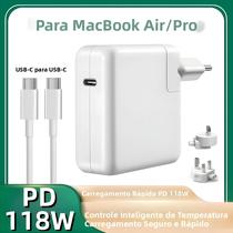 Carregador Rápido USB-C De 118W Para MacBook Air Pro, Adaptador De Energia Seguro E Conveniente Carregador Rápido USB-C De 118W Para MacBook Air Pro, Adaptador De Energia Seguro E Conveniente