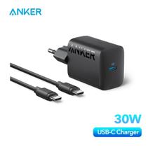 Carregador Rápido USB-C de 30W Anker 312 (cabo Tipo C de 1,5m incluído) suporta versões 25W 20W