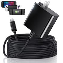 Carregador rápido USB C MENEEA 65W, adaptador dobrável PD3.0, cabo de 3 m