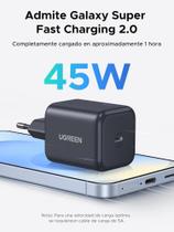 Carregador rápido USB-C UGREEN 45W GaN GaNInfinity PPS suporta Super Fast Charging 2.0 30W 25W 20W