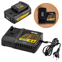 Carregador Rápido Vonder Intercambiável + Bateria 2Ah Bivolt ICBV 1806 e IBV 1802 Carregador Rápido Vonder Intercambiável + Bateria 2Ah Bivolt ICBV 1806 e IBV 1802
