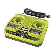 Carregador RYOBI 18V ONE+ de duas portas simultâneas para 2 baterias