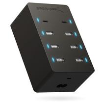 Carregador SABRENT 100W - 8 Portas USB + 2 Portas PD