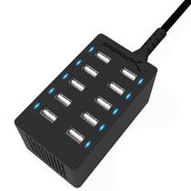 Carregador SABRENT 60W de 10 portas USB Desktop Smart Auto Detect