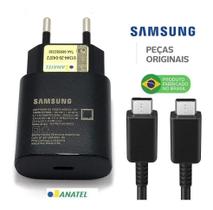 Carregador Samsung 25W Turbo S20 S10 S21 Plus Ultra